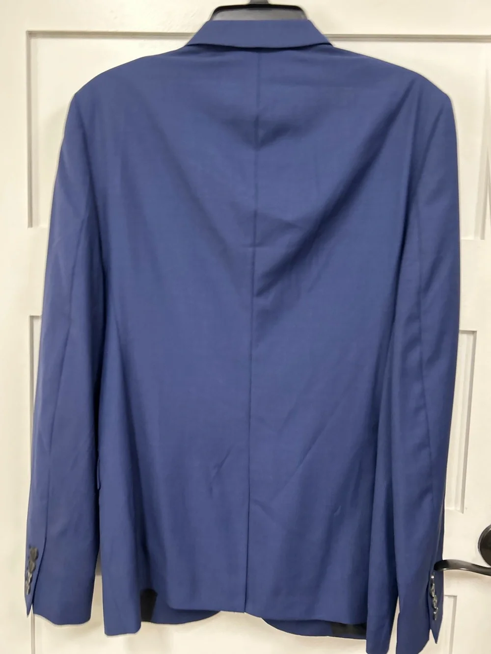 NAVY  WOOL SUIT BLAZER - 46